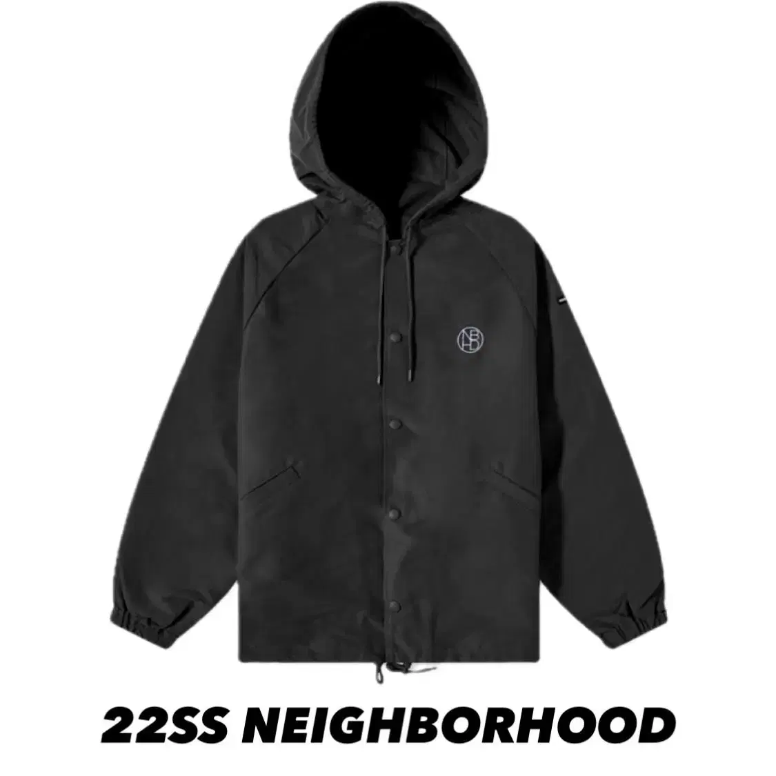 [M] Neighborhood Hooded Benchcoat Hooded Jacket Black