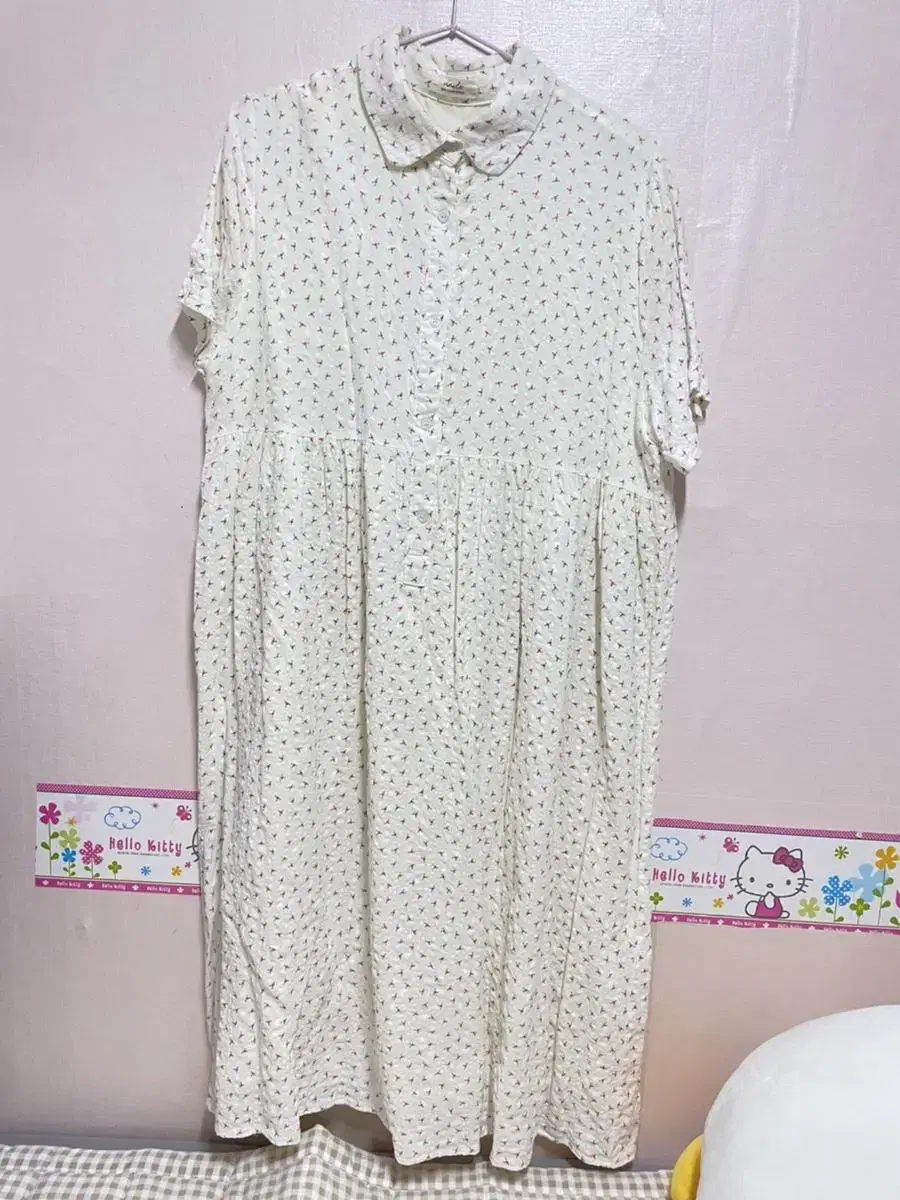 VINBLUE IVORY FLORAL ONEPIECE