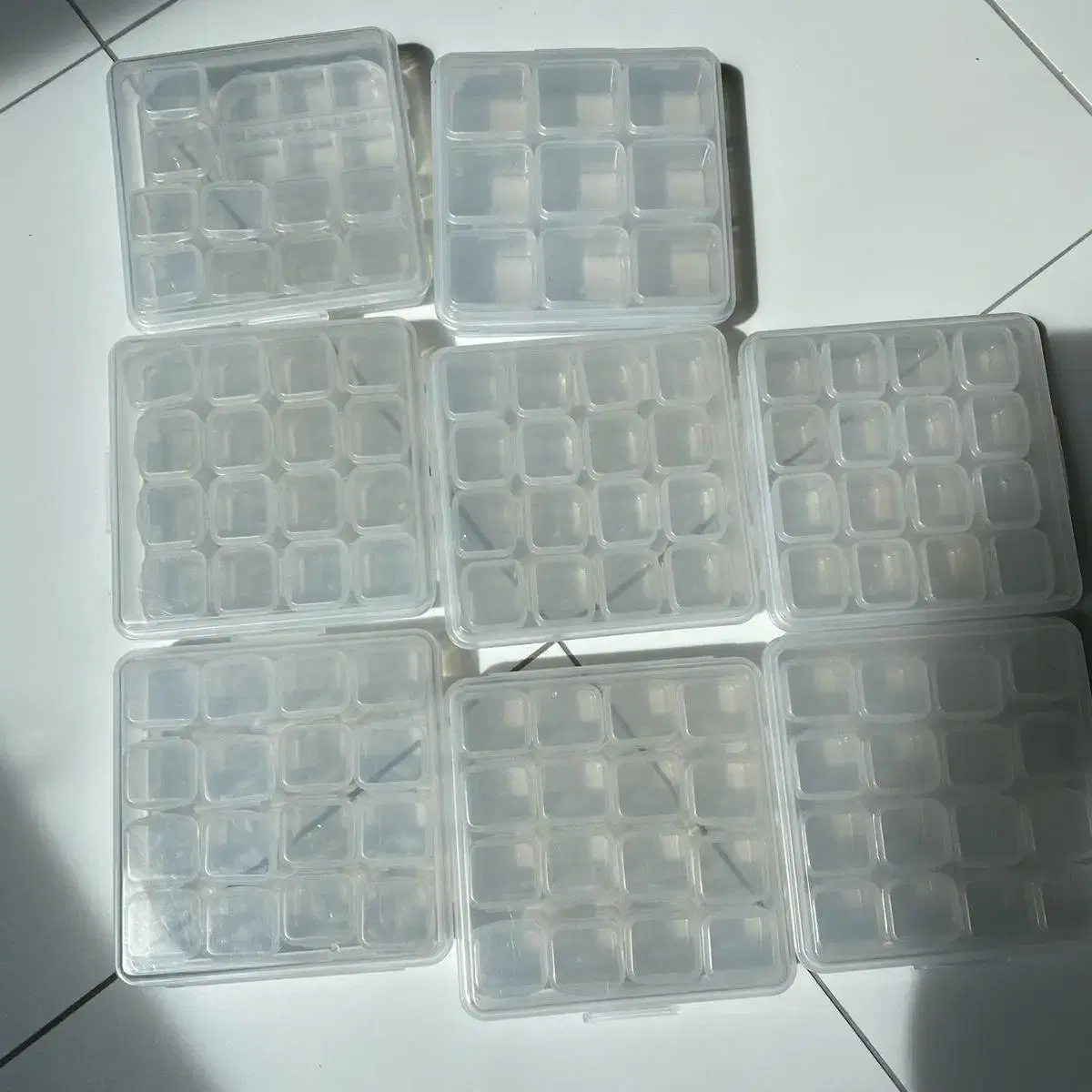 Nail parts storage box 16 compartments 9 compartments