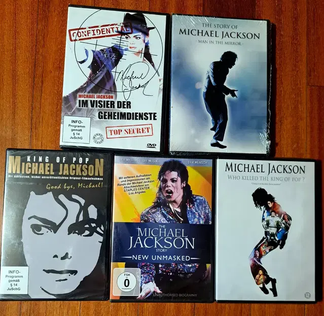 마이클잭슨 Michael Jackson. 수입  DVD 5종 미개봉 새것