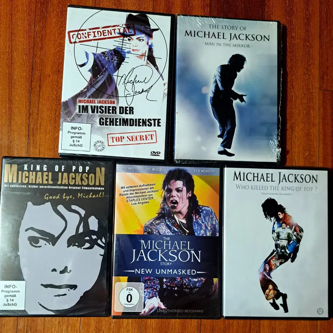 마이클잭슨 Michael Jackson. 수입  DVD 5종 미개봉 새것