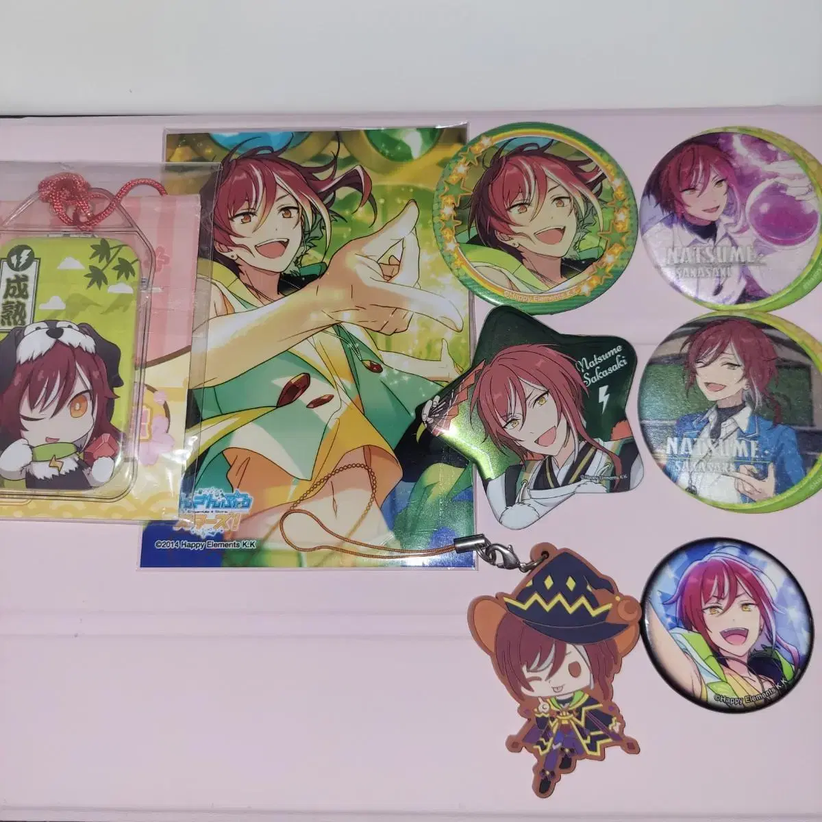 Anstar Natsume Omamori, Bromide, 5 badges, rubber keyring in bulk