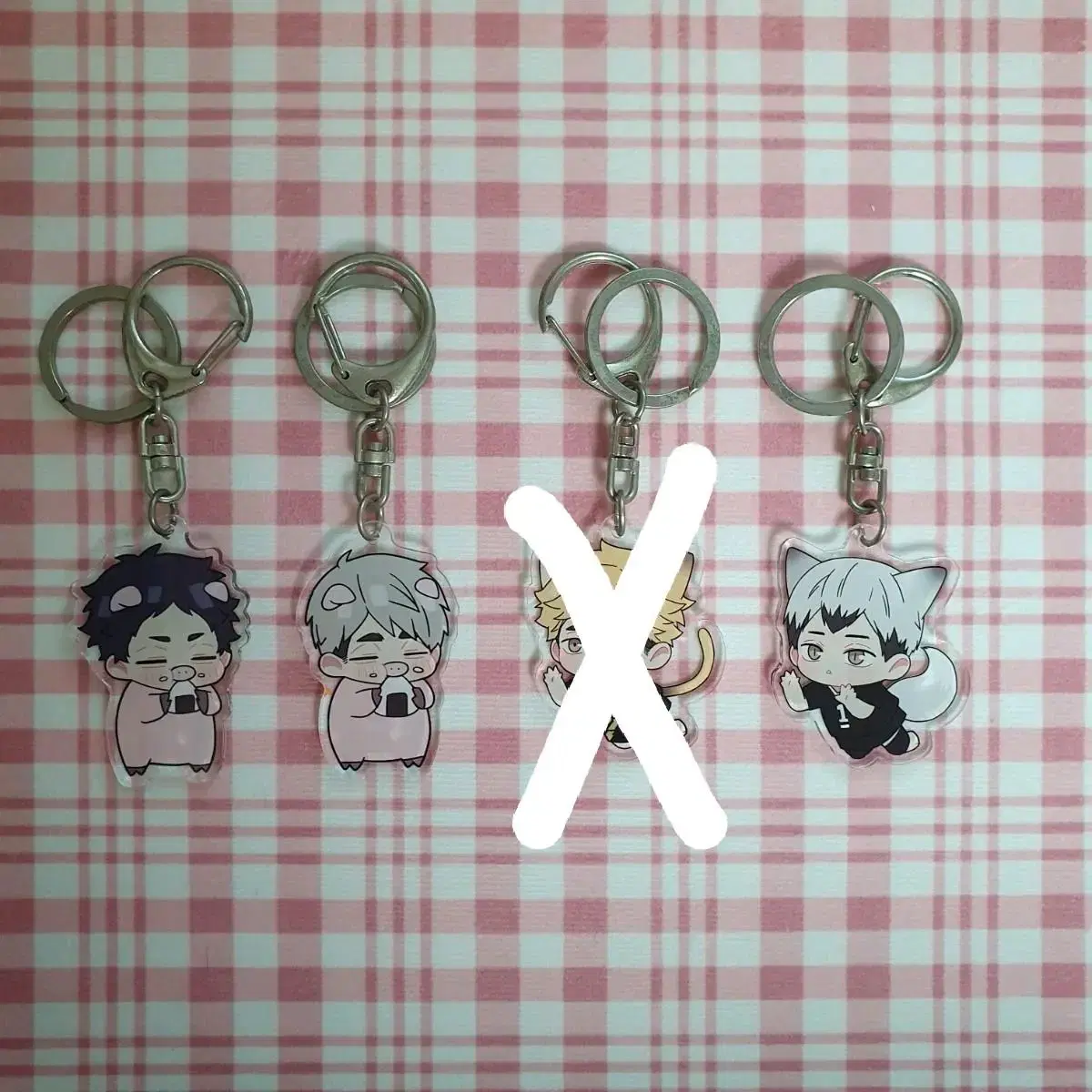 Haikyuu unofficial goods Kanan-nim acrylic keyring wts / Akaashi Osamu Kita