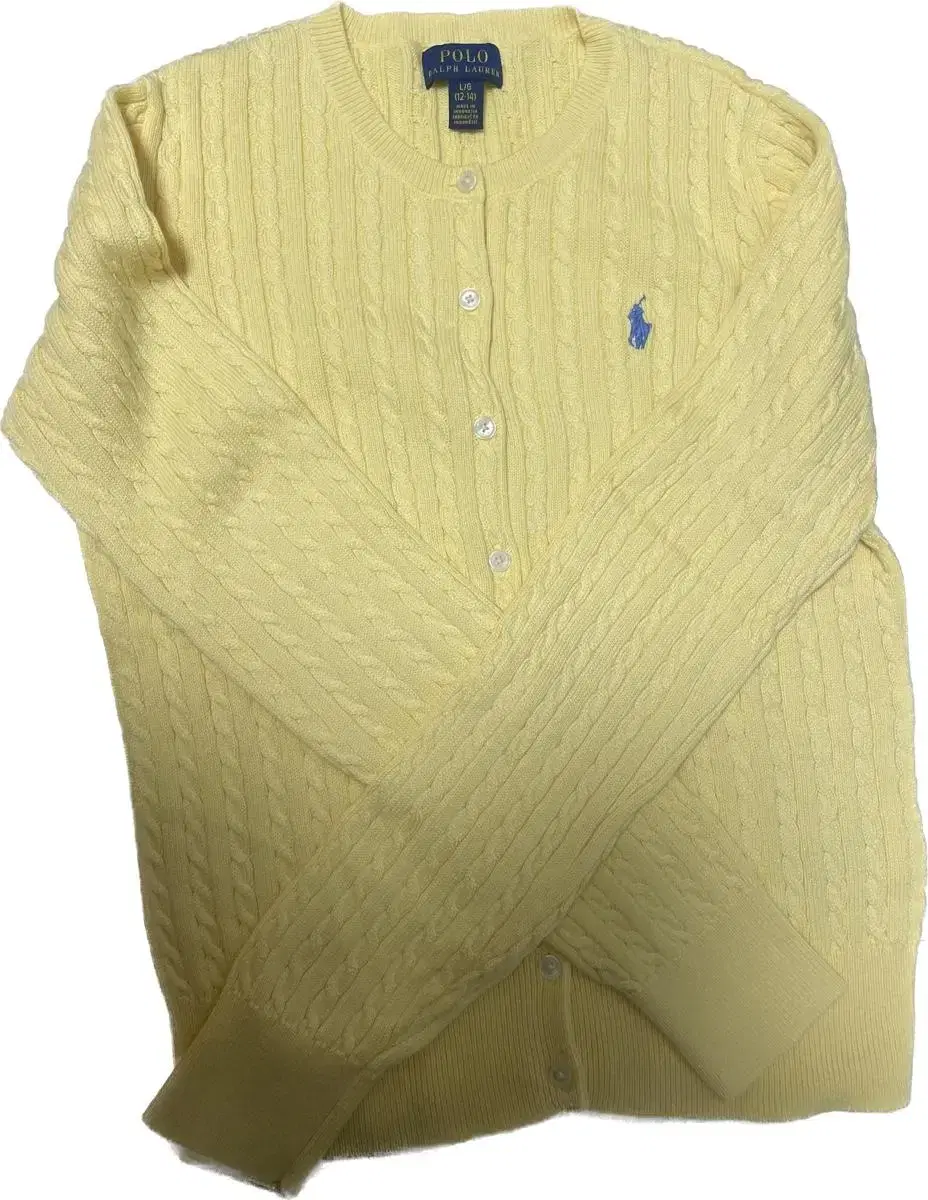 Polo Girls' Cardigan Buttercream L, XL