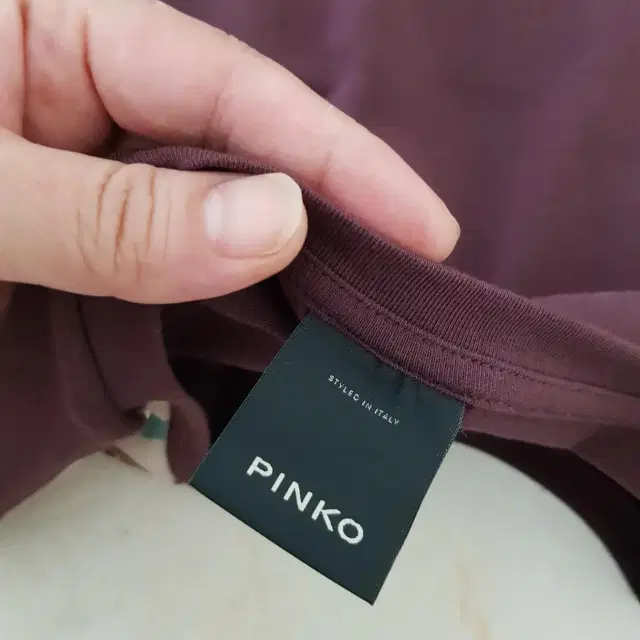 (새상품) PINKO 핀코 큐빅장식 티 66