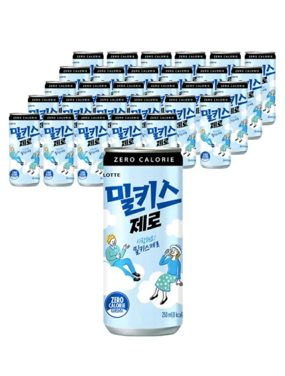 (무료배송) 밀키스 제로 250ml 30캔 제로음료 밀키스제로