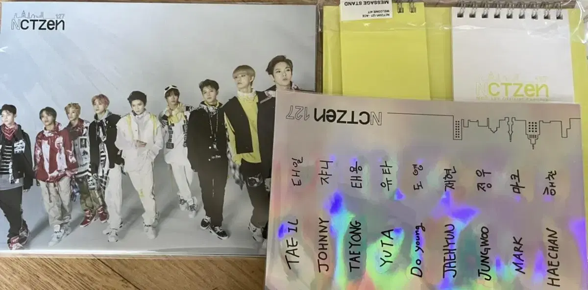 NCT127 Welcome Kit poster Message Stand sticker Set NCT127