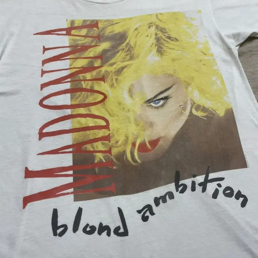 90s 마돈나 blond ambition 티셔츠 빈티지 밴드티