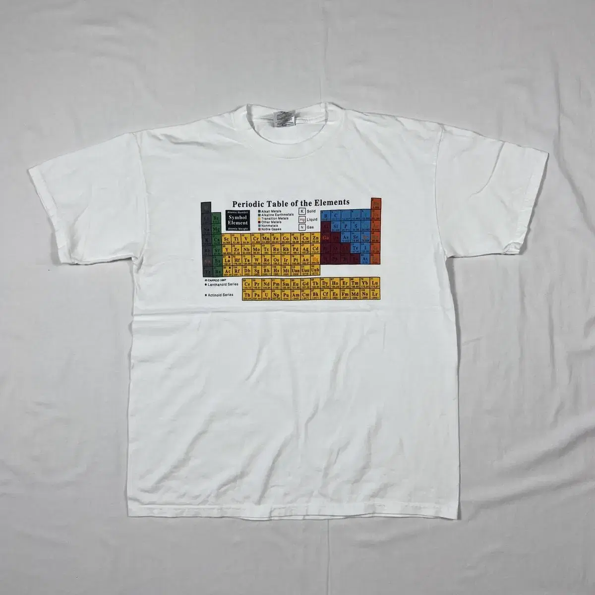 90s Periodic Table of Elements Printed Short Sleeve T-Shirt