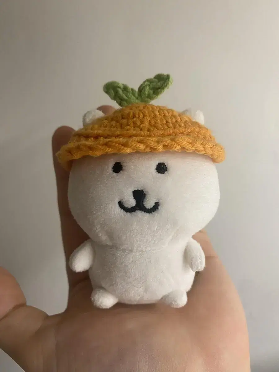 인형 옷 농담곰 8cm 뜨개 귤모자