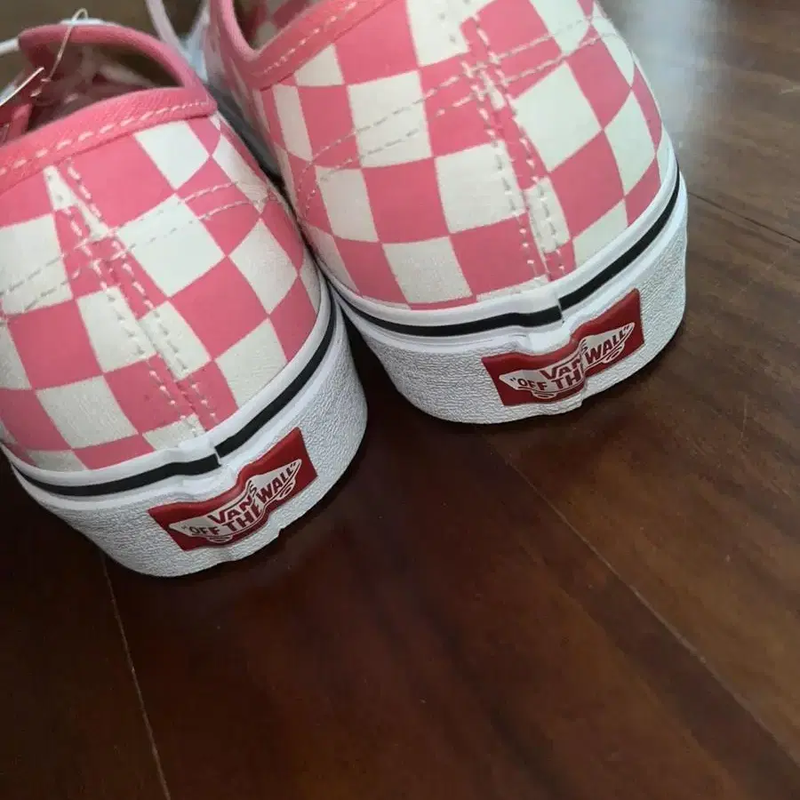 Vans babypink 체커보드