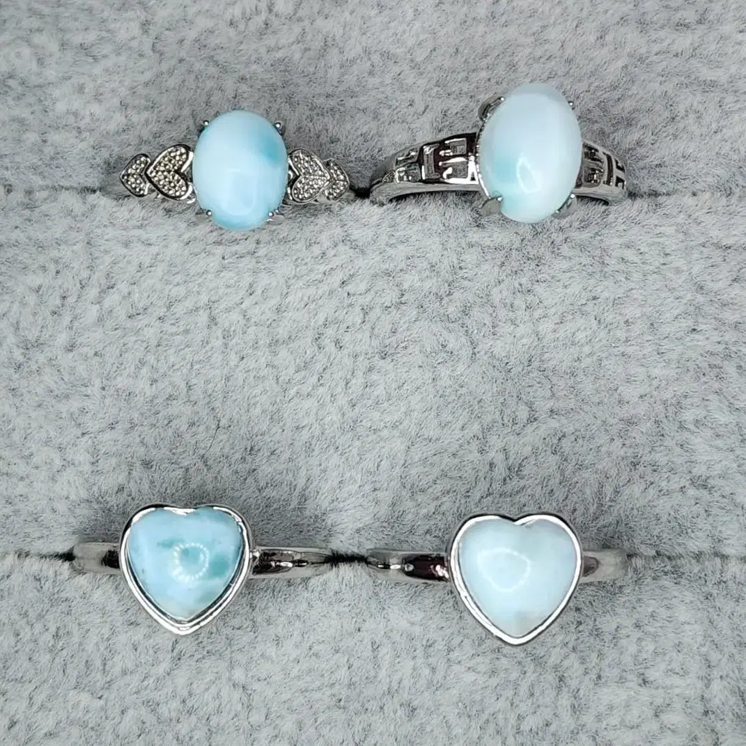 천연 원석 라리마(Larimar) 반지 반은 반지 라리마반지 원석 반지