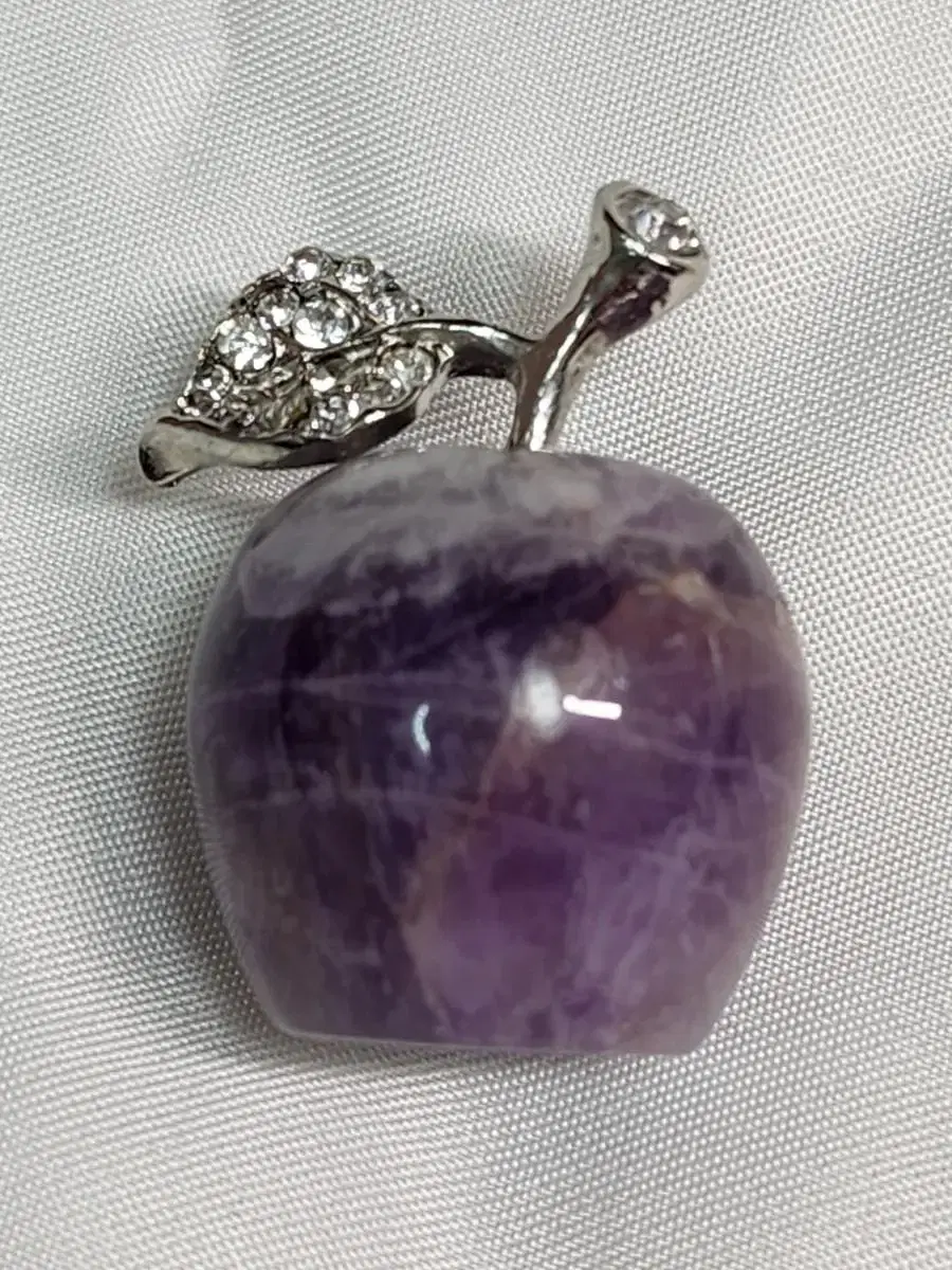 New Product Natural Gemstone Amethyst Decorative Apple Amethyst Stone Chi.u