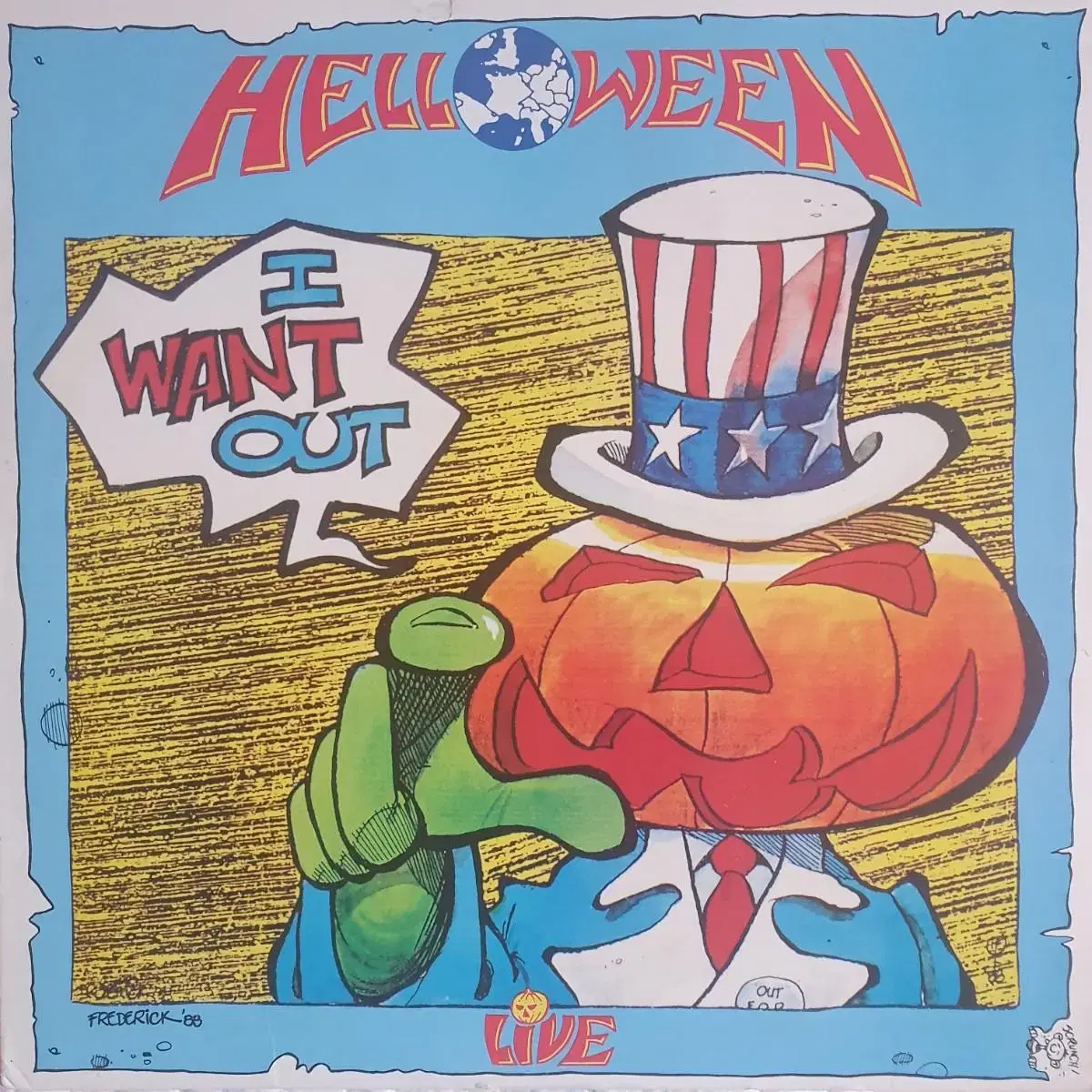 HELLOWEEN - I WANT OUT LIVE LP(미국초반)