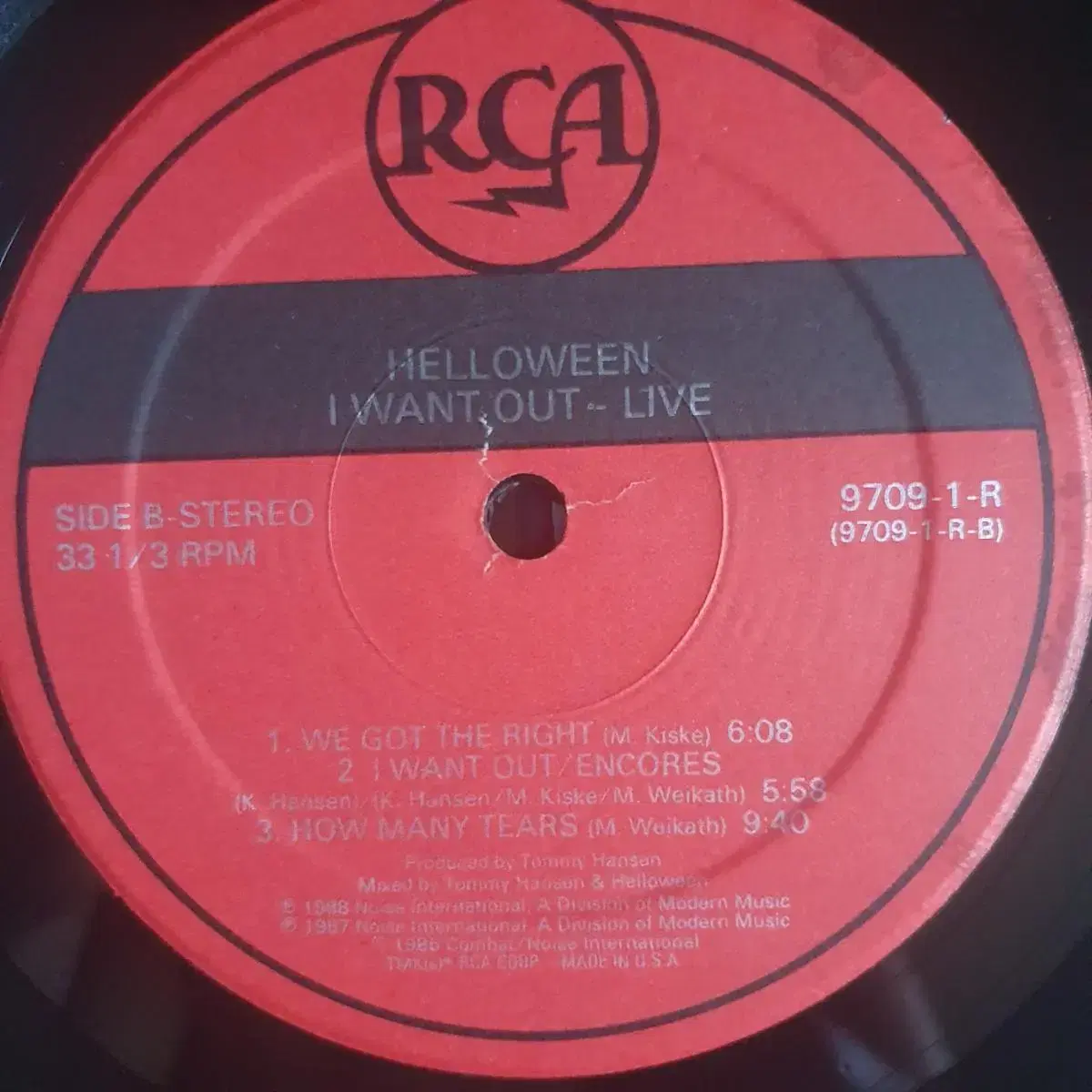 HELLOWEEN - I WANT OUT LIVE LP(미국초반)