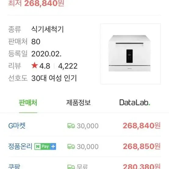 쿠쿠전자 쿠쿠 CDW-A0611TW 식기세척기