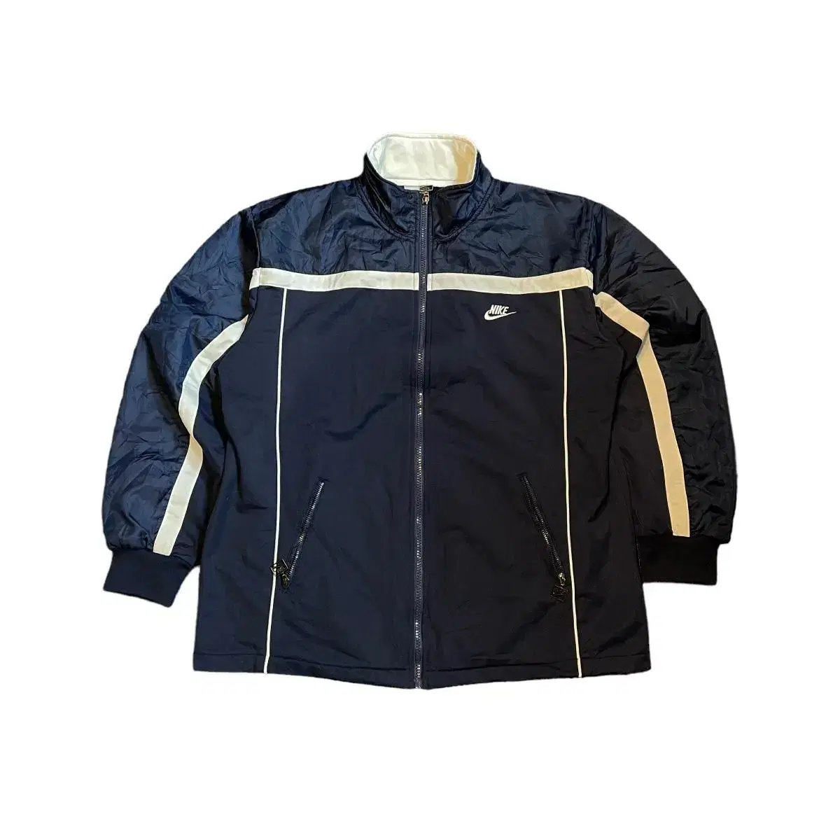 Nike Navy Colorblocked Windbreaker L Vintage Barmak