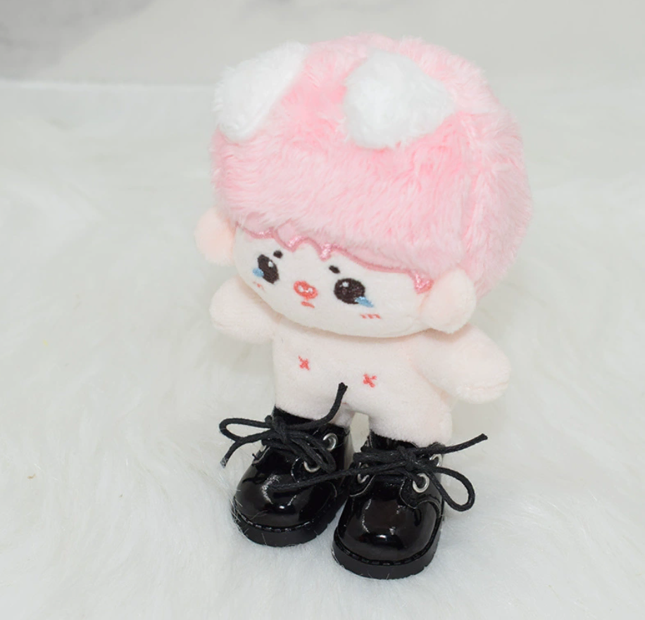 (In-kind) 10 cm doll clothes Glossy leather walker