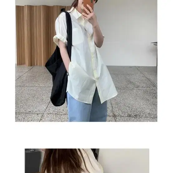 어리틀빗 medium back slit shirts 반팔셔츠