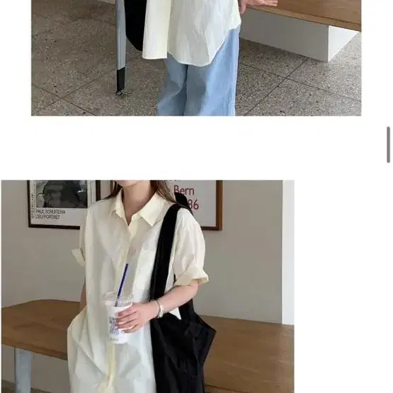 어리틀빗 medium back slit shirts 반팔셔츠