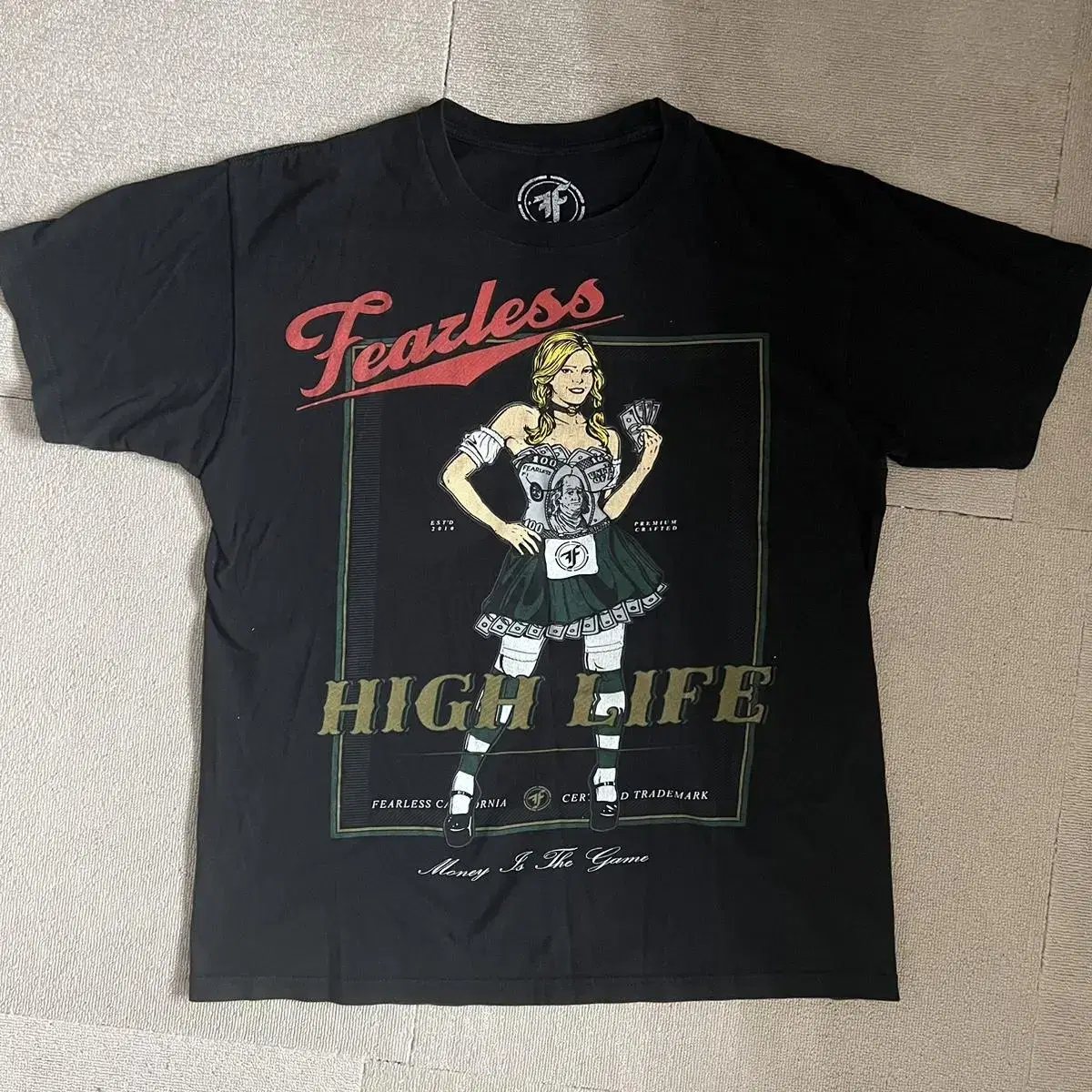 [VINTAGE] HIGH LIFE 빅프린팅 하프티셔츠 (LIMITED