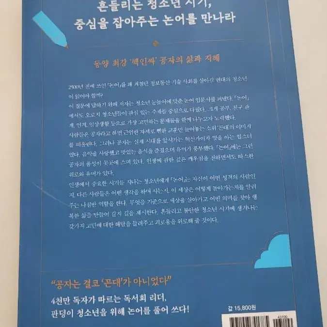 청소년을 위한 논어 어른이되기 전에 꼭 한번은 논어를 일어라