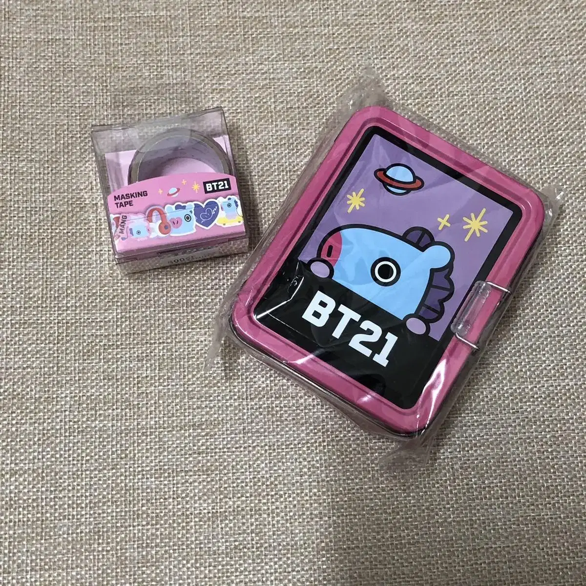 (판매완료) bts bt21 퍼즐 틴케이스 마스킹테이프 망이 일괄