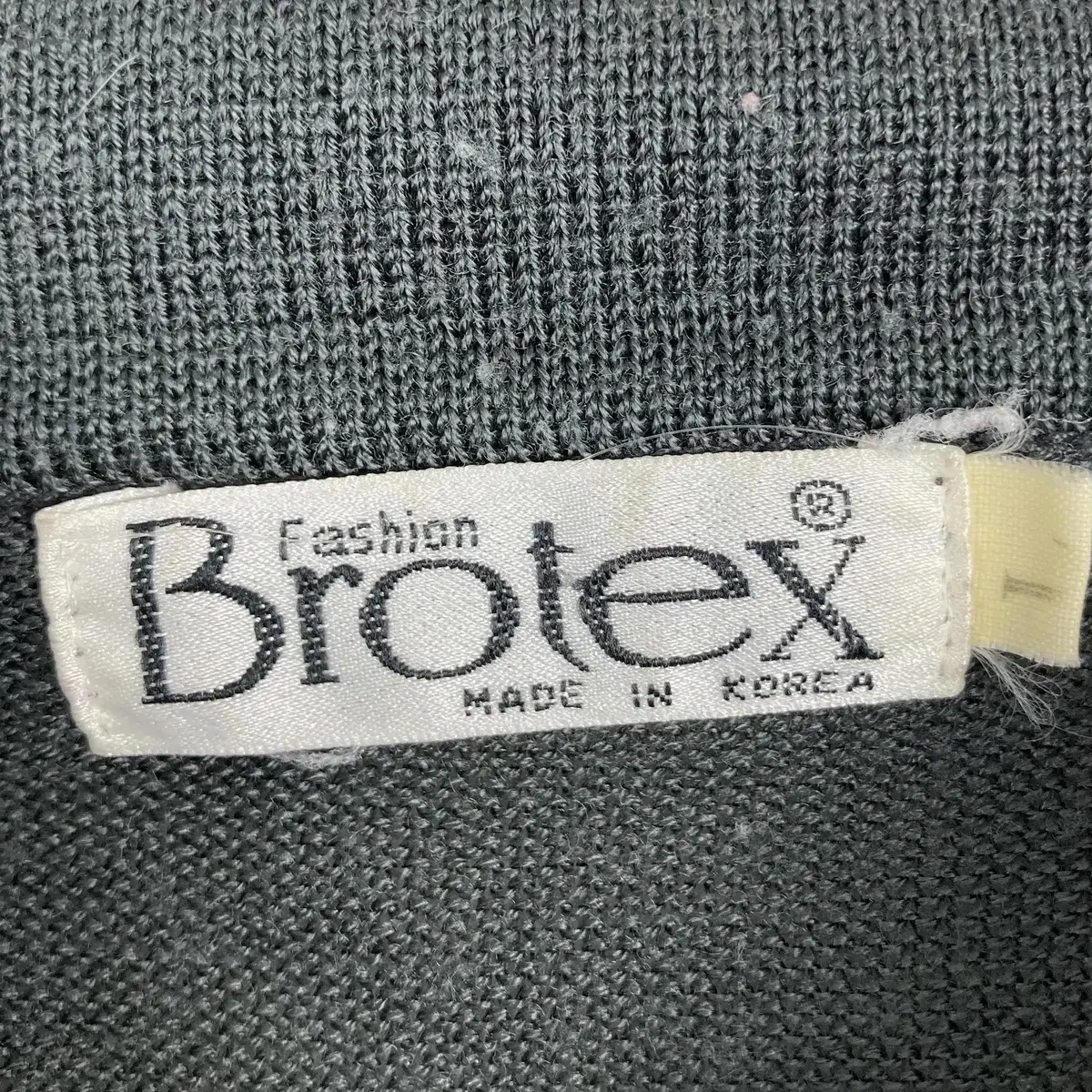 BROTEX 청록 차콜 투톤 긴팔티셔츠 빈티지 구제 a440