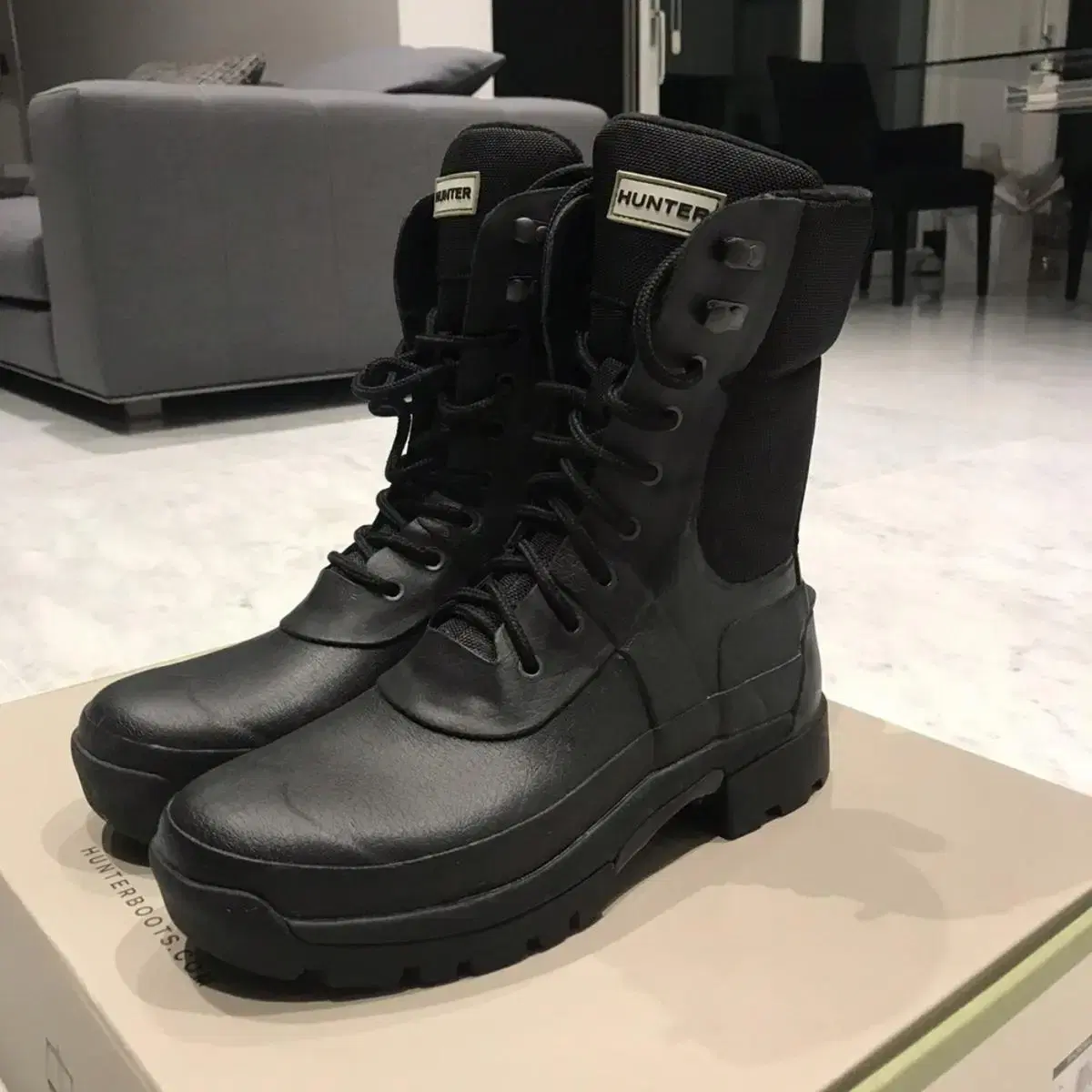 헌터 Hunter boots 컴뱃부츠 사이즈 us10 280