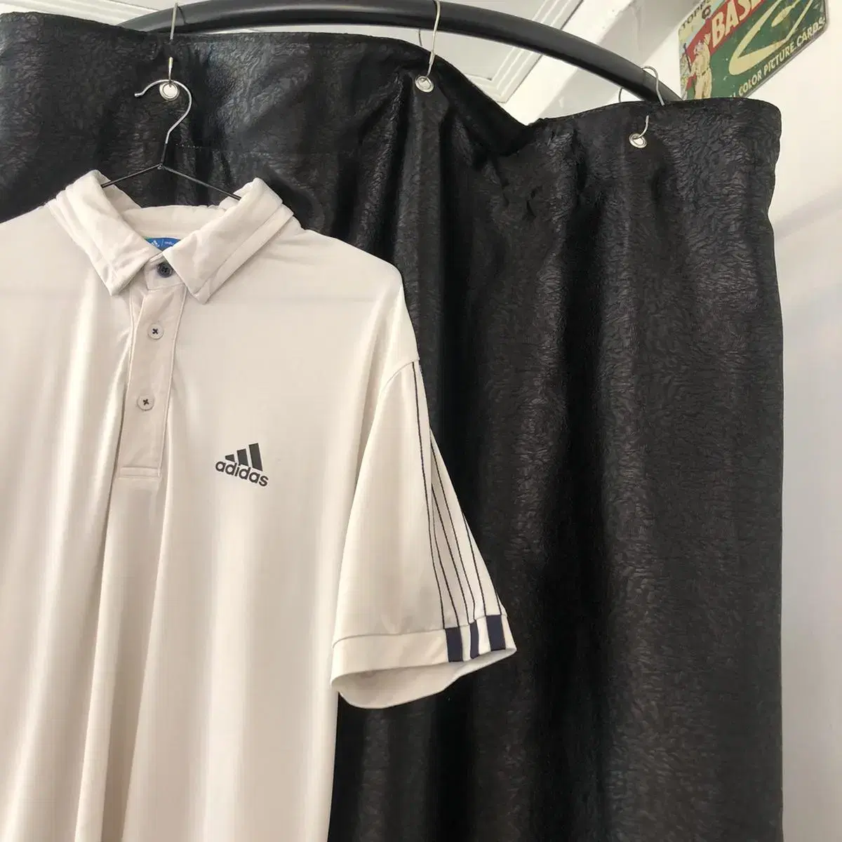 Vintage Adidas adicross ss polo white