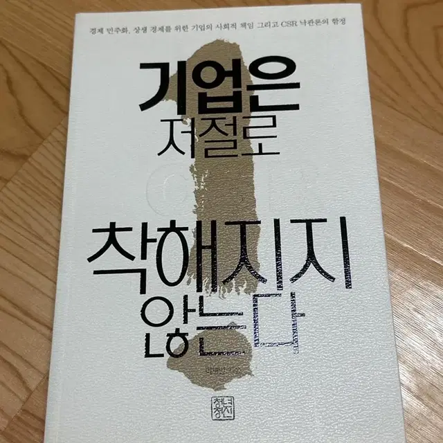 기업은 저절로 착해지 않는다 책 이보인지음