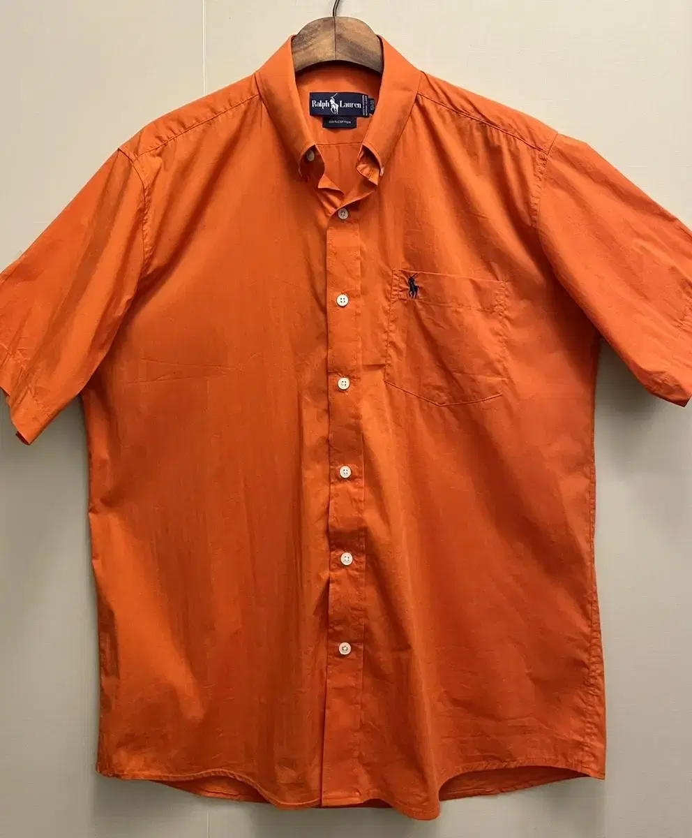 (97~100)POLO Ralph Lauren vintage cotton one-pocket pony vahn shirt