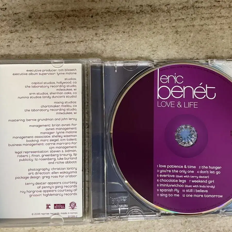 [CD] 에릭 베넷 (Eric Benet)  Love &Life