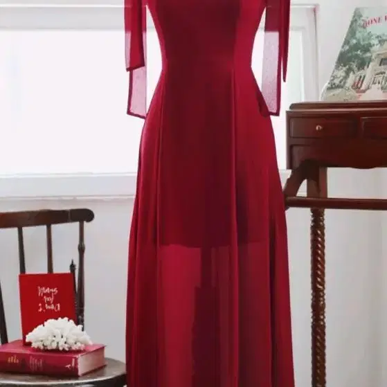 (구해요)밀크코코아 원피스Amelie crimson blush dress