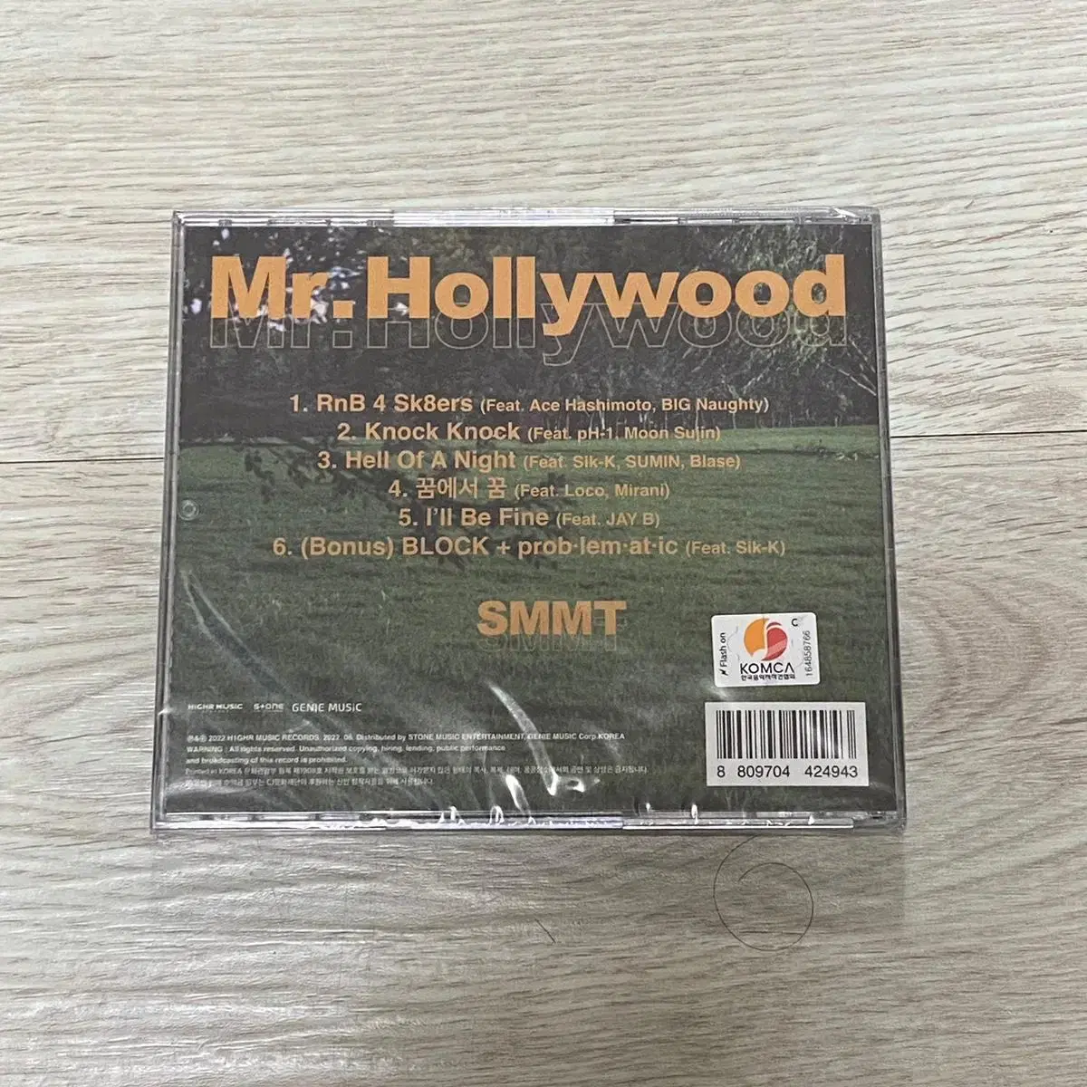 SMMT Mr. Hollywood 사인반 미개봉 앨범 CD(DJ써밋)