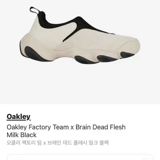 Oakley 240 오클리 팩토리팀x 브레인 데드 플레시 밀크 블랙