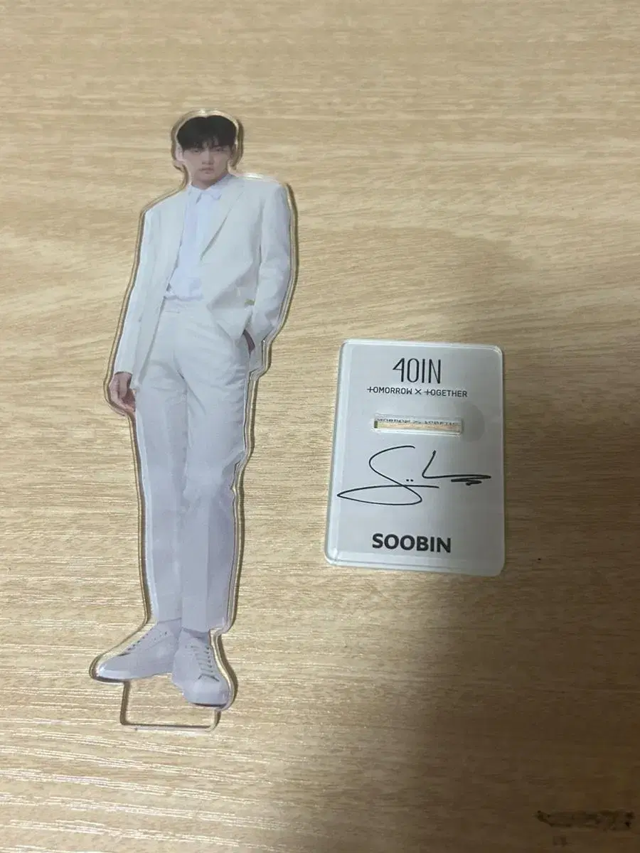 Tubatu tomorrow x together txt soobin poel acrylic stand wts