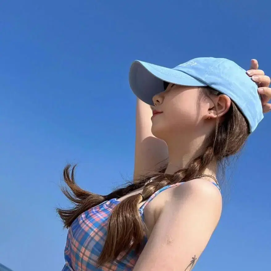 (새상품) 케이스어랏 볼캡 Arch logo ball cap - Sky