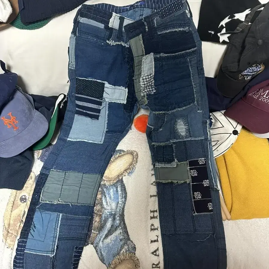 준야와타나베 ss15 패치워크 데님 patchwork denim