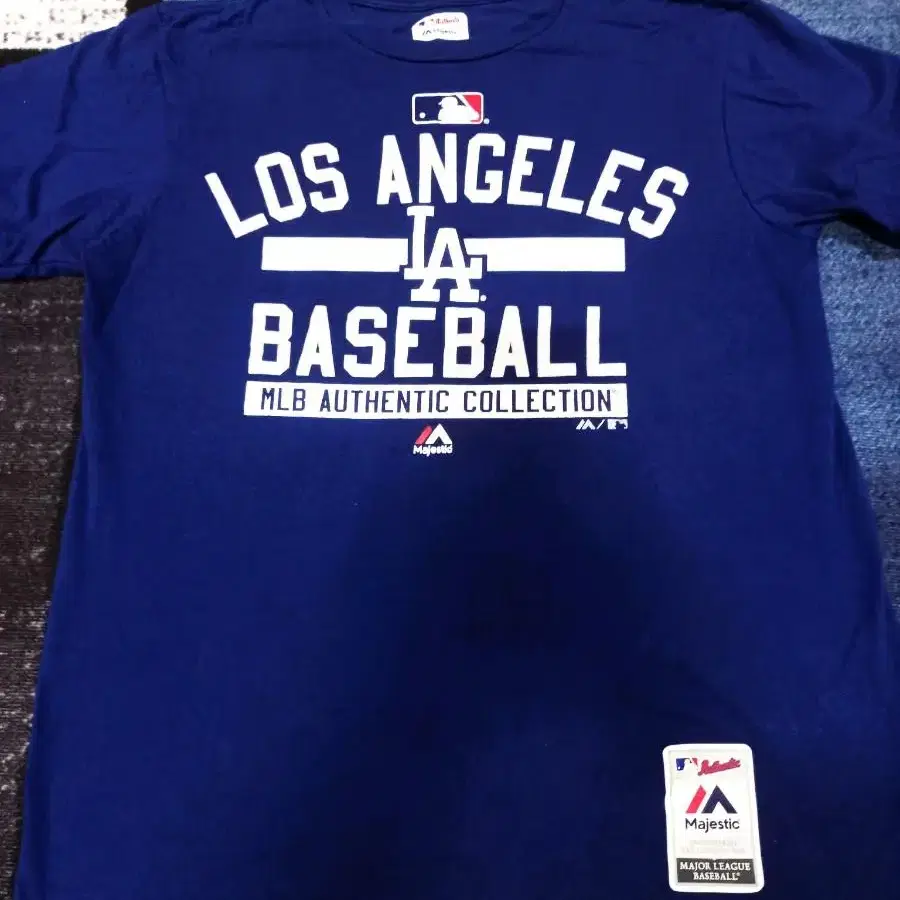 마제스틱 MLB LA DODGERS BLUE T SHIRTS