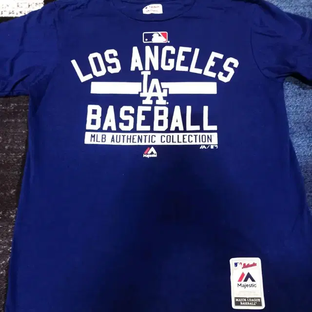 마제스틱 MLB LA DODGERS BLUE T SHIRTS