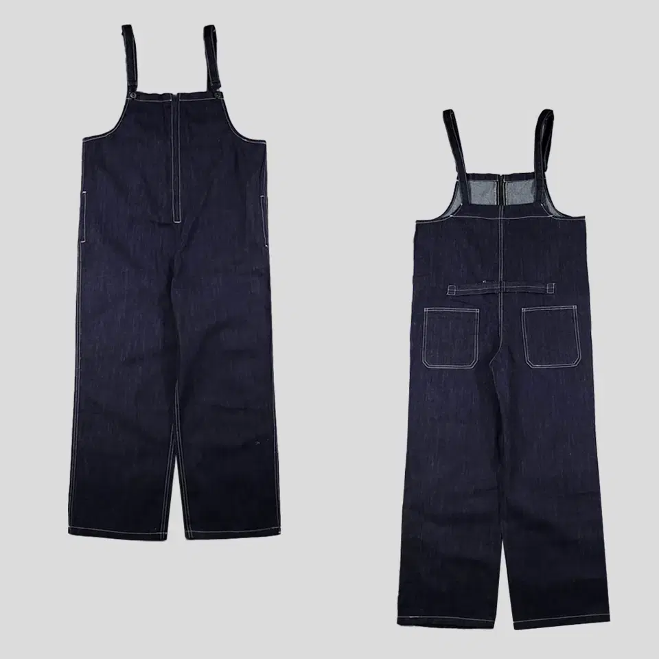 PATTERNTORSO Jincheong Indigo White Stitch Front Zipper Vaccine Cheeks Pants