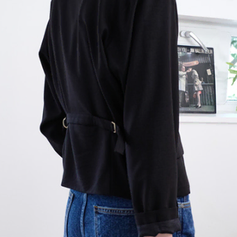 모데스트무드 black sade jacket