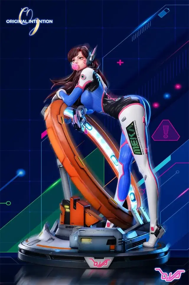 OI 오버워치 D.VA 디바 레진 피규어 스태츄