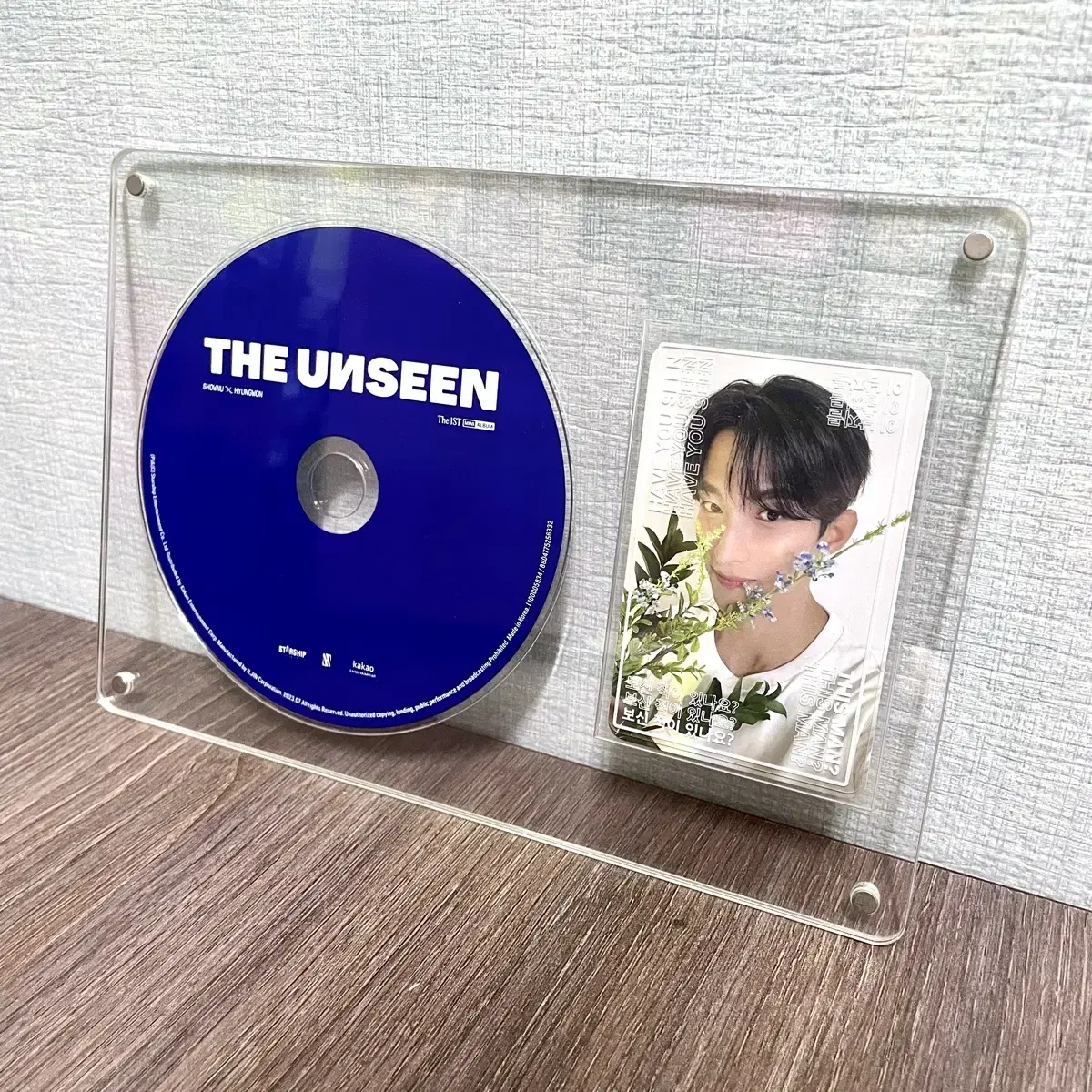 포토카드 포카 씨디 CD 아크릴 전시 세븐틴 몬스타엑스 엔시티 에스파