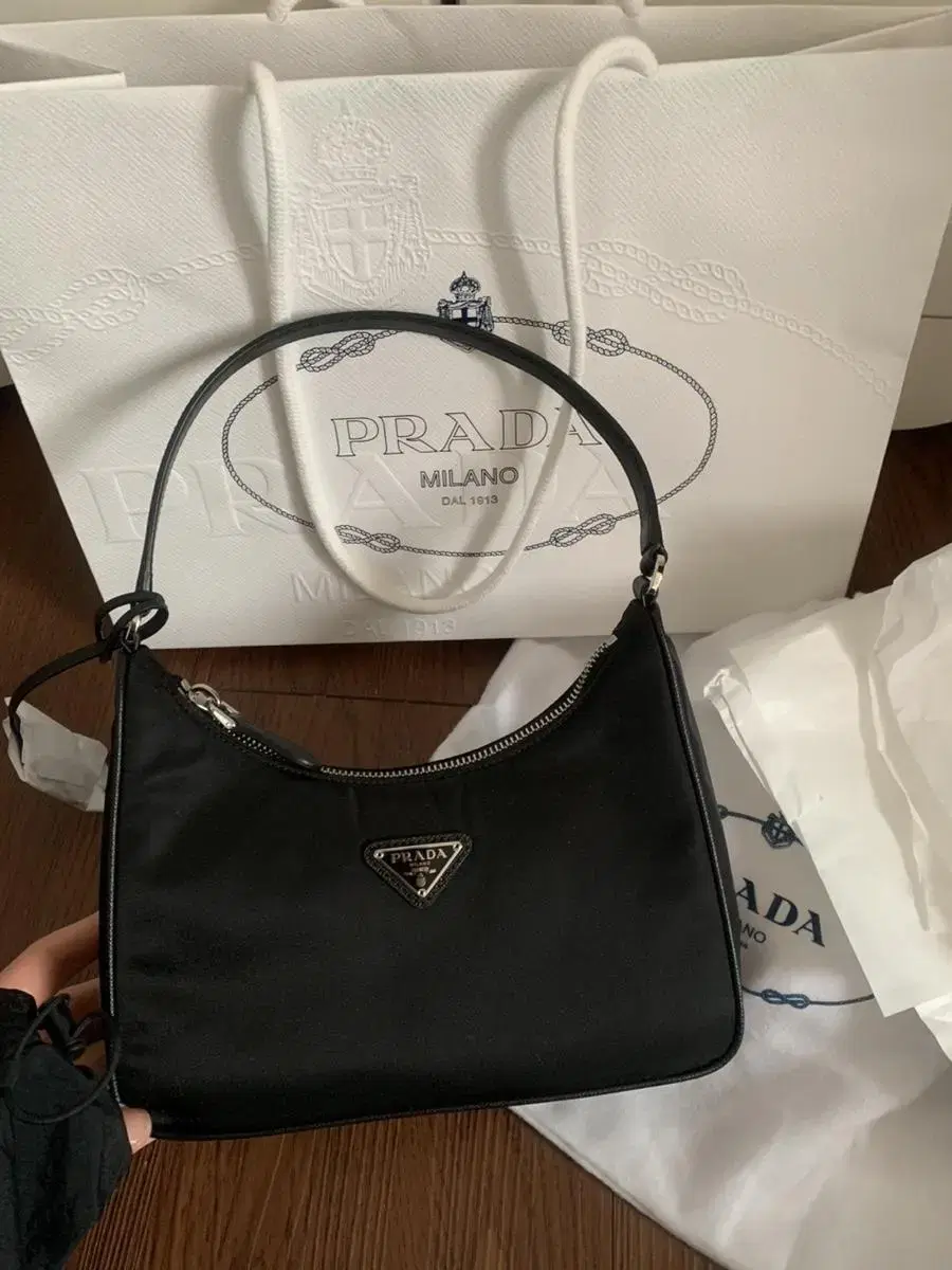 Prada Re-Edition Nylon Hobo Bag