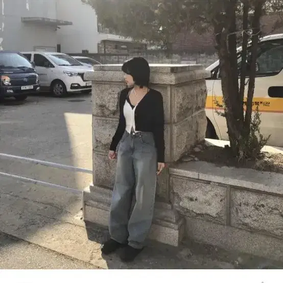 애즈온 Smoky wide pants