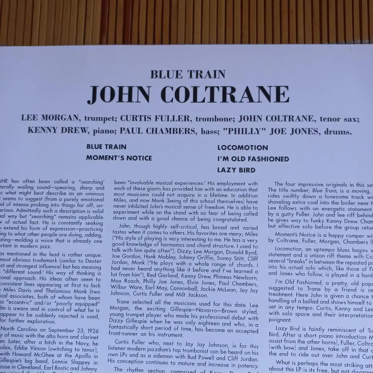 Lp중고 John Coltrane - BLUE TRAIN 음반 판매합니다