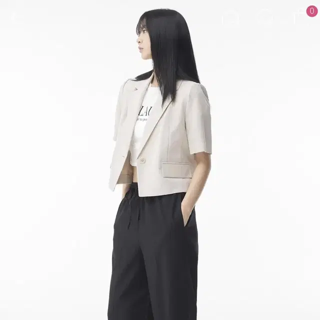 미쏘 mixxo 테일러드 싱글 반팔 자켓(14일까지)