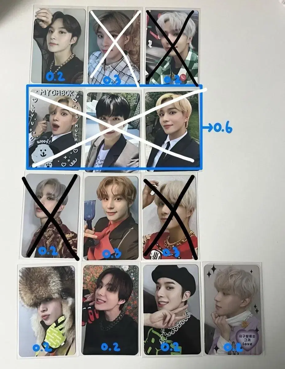 NCT127 jungwoo photocard wts sticker Faberit Zanden Jungwoo